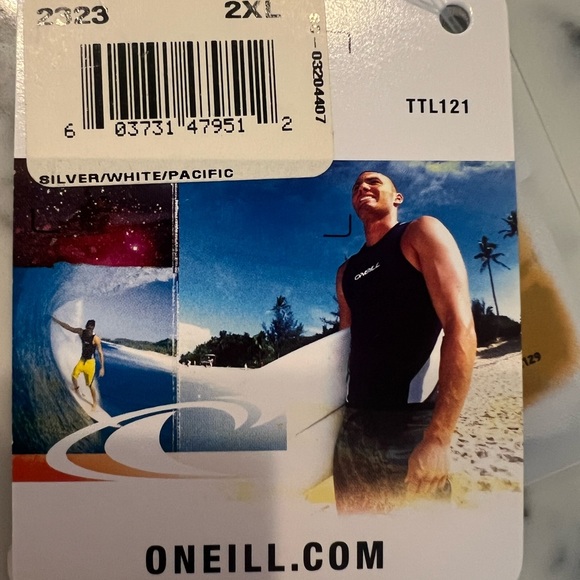 New O’Neill Youth XXL Short Sleeved Mock Neck Surfing Shirt Swim Rash Guard 50+ - Picture 6 of 7